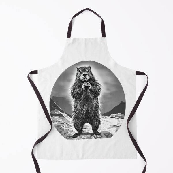Item preview, the messia of the groundhogs in black and white designed and sold by GroundhogMs.