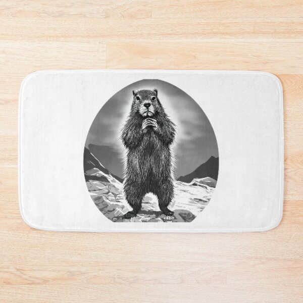 Item preview, the messia of the groundhogs in black and white designed and sold by GroundhogMs.