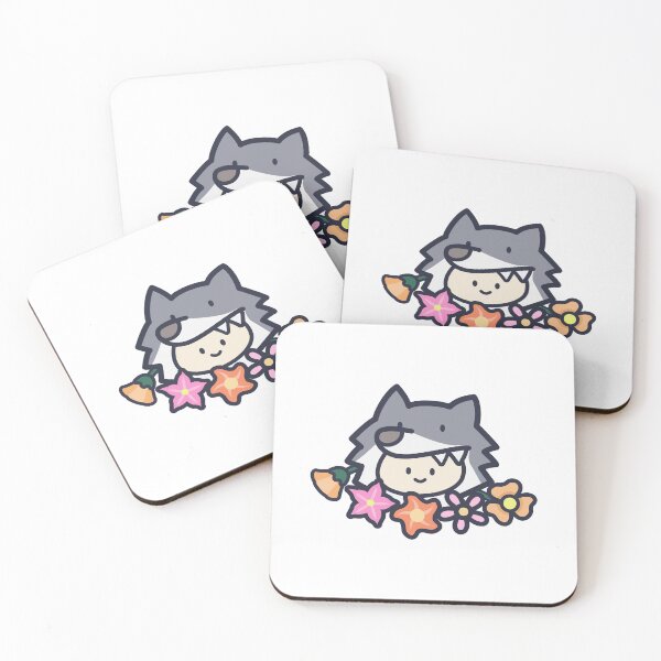 Item preview, Wolf with flowers Girls designed and sold by inksycutsy.