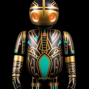 Vorschaubild zum Design Art Deco Robot: Geometric Glamour Meets Futuristic Design von JLCableStudio