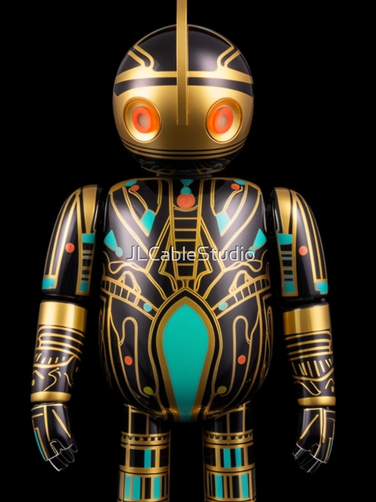 Thumbnail 6 von 6, Leichter Pullover, Art Deco Robot: Geometric Glamour Meets Futuristic Design designt und verkauft von JLCableStudio.