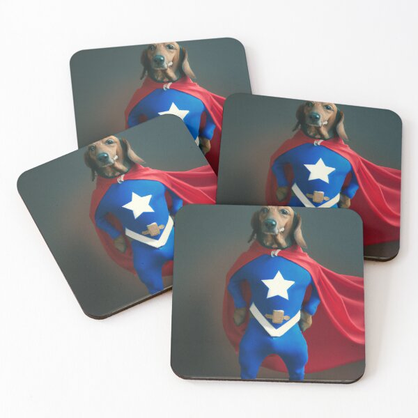Item preview, Dachshund Superhero #1 designed and sold by DachshundClub.