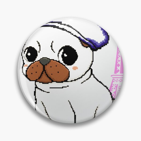 Item preview, A walk in Paris: charming design of a puppy with a beret and the Eiffel Tower in the background designed and sold by PopDigital.