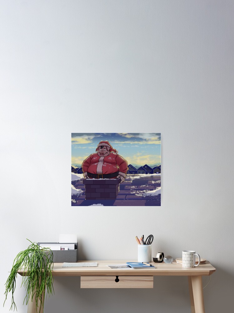 Pig Stuck in Chimney