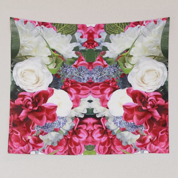 Item preview, Hot Pink Purple White Floral Bouquet Arrangement designed and sold by BGGretchen.