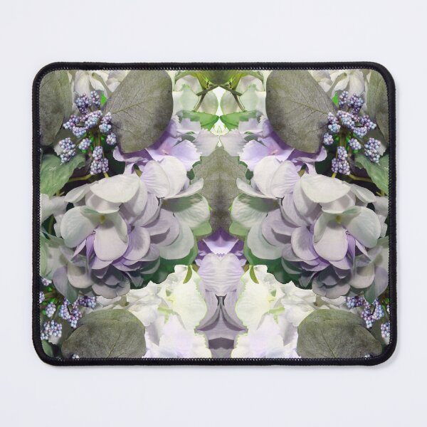 Item preview, White Green Purple Floral Bouquet Mirror Image Beauty designed and sold by BGGretchen.