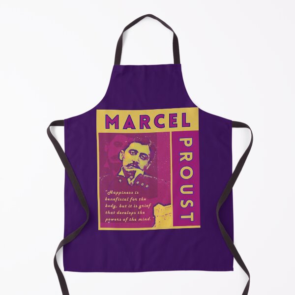Item preview, Marcel Proust portrait and quote: Happiness is beneficial for the body designed and sold by artbleed.