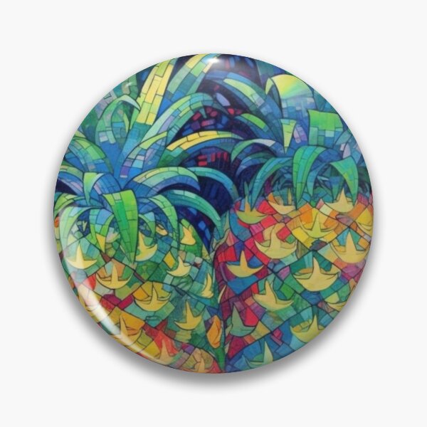 Item preview, Bright Mosaic Pineapples  designed and sold by EpicFoxArt.