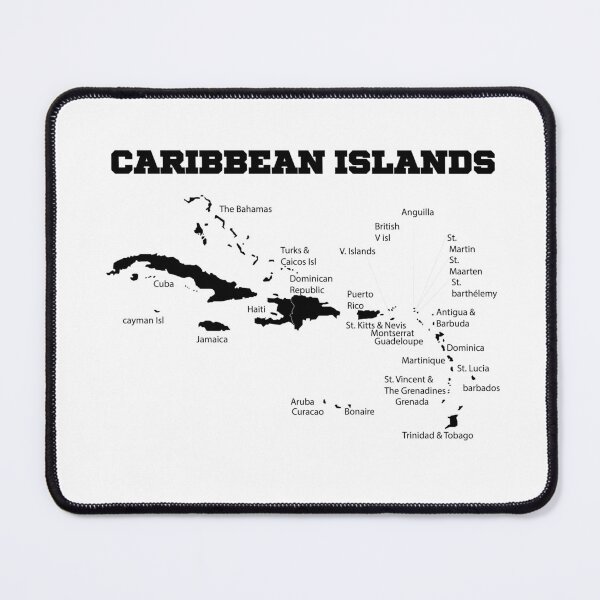 Item preview, The Caribbean Islands Maps, West Indies Flags, caribbean country names... designed and sold by Flag Outfit.