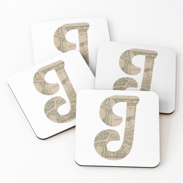 Item preview, Vintage Travel Letter J designed and sold by Wenkatdesigns.
