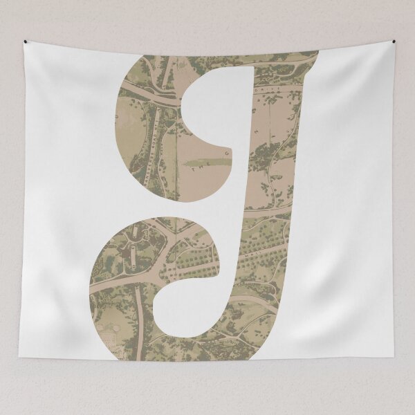 Item preview, Vintage Travel Letter J designed and sold by Wenkatdesigns.