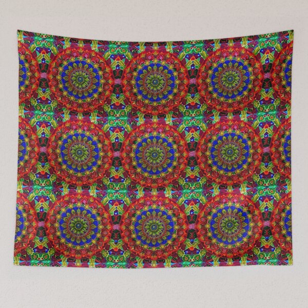 Item preview, Psychedelic Dreamscape Mandala Art designed and sold by sudipaspeaks.
