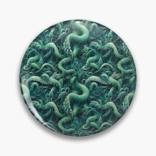 Item preview, Green Tentacles Seamless Pattern designed and sold by SnackysSeamless.