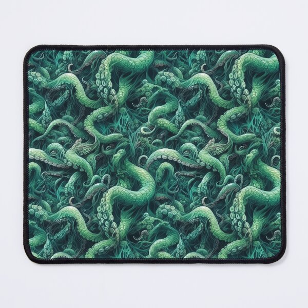Item preview, Green Tentacles Seamless Pattern designed and sold by SnackysSeamless.