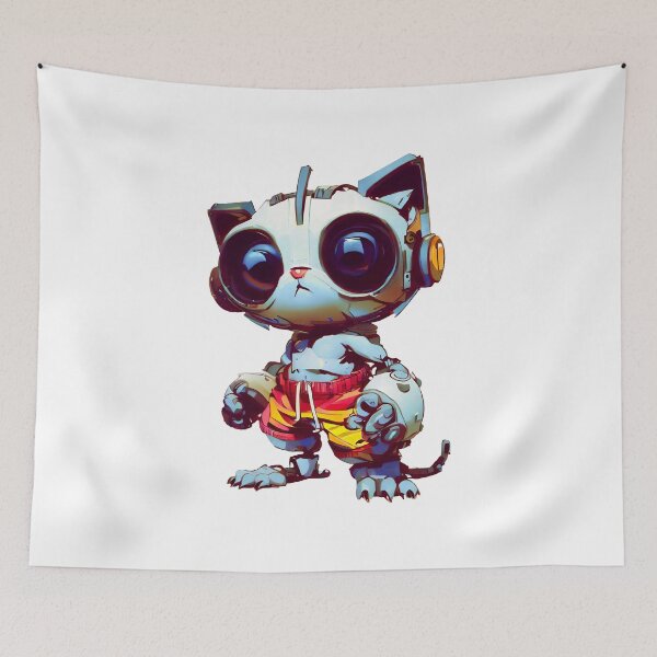 Item preview, Robo-Cat Ready For Summer! designed and sold by kukamatsu.