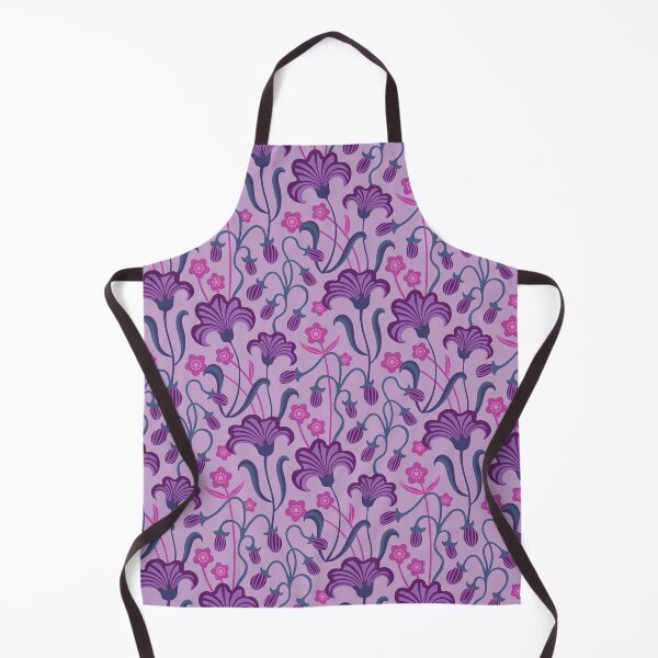 Item preview, CHARMED WITH BUTTERCUPS Floral Botanical Wild Flowers in Purple Mauve Blue Lavender - UnBlink Studio by Jackie Tahara designed and sold by Jackie Tahara of UnBlink Studio.