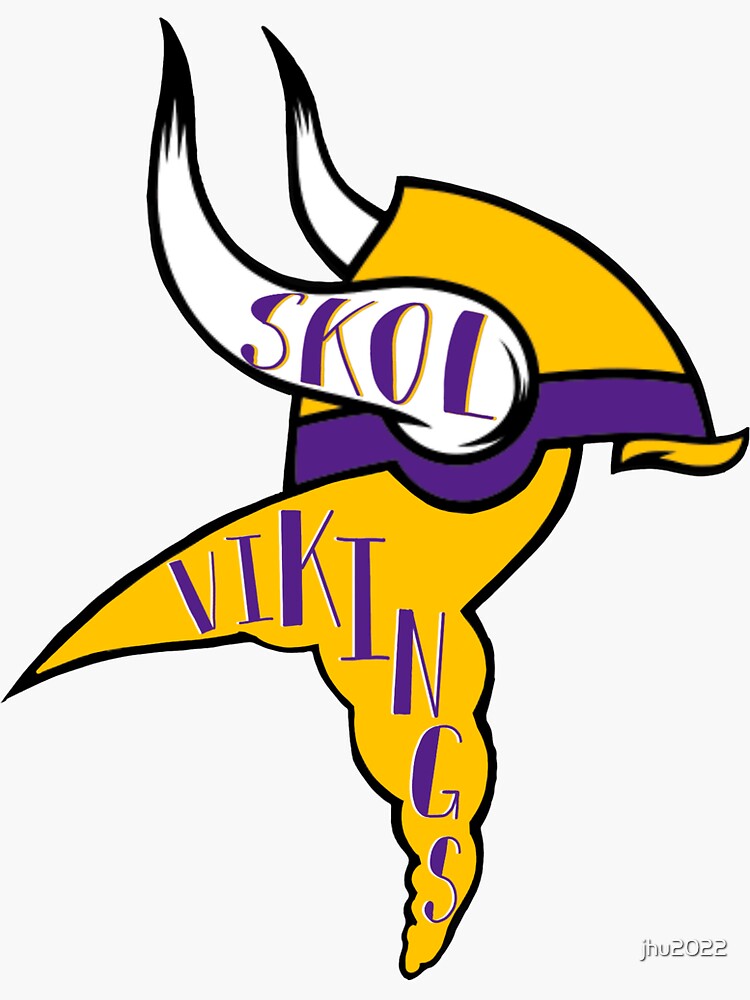 Minnesota Vikings Skol Vikings NFL Sticker for Sale by jhu2022