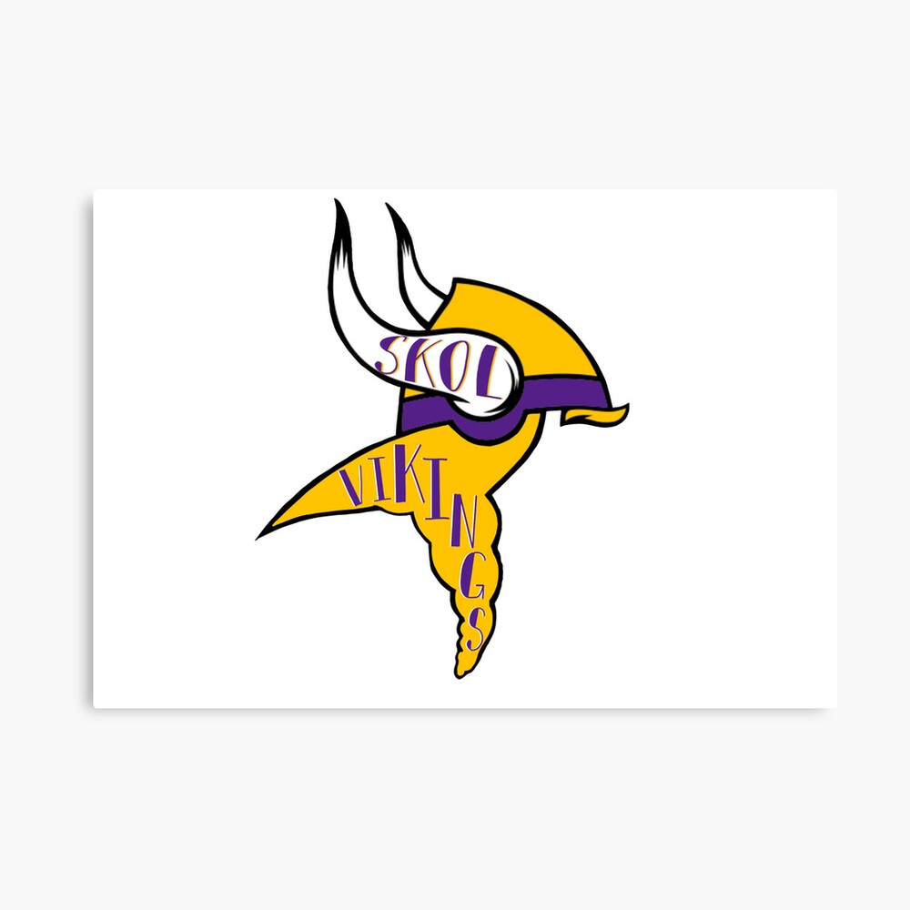 Minnesota Vikings SKOL Kings of the North & Viking Logo Type NFL Die-cut  MAGNET |