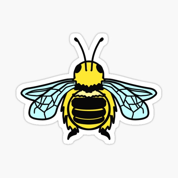Bees with Xs Sticker for Sale by K Ostrem