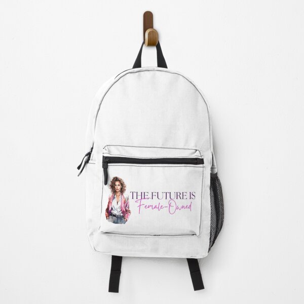 Item preview, The Future Is Female-Owned Watercolor Curly Haired Woman designed and sold by DreamBiggerBabe.