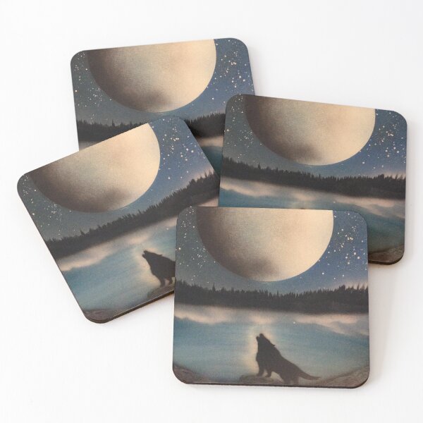 Item preview, wolf howling at moon designed and sold by Howard Williams.