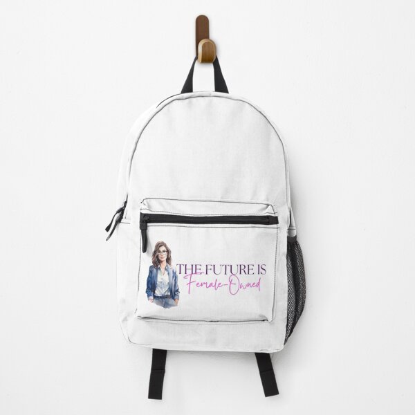 Item preview, The Future Is Female-Owned Watercolor Brunette Woman designed and sold by DreamBiggerBabe.