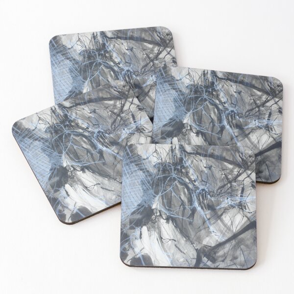 Item preview, Abstract in Black White and Blue designed and sold by jeff-jones.