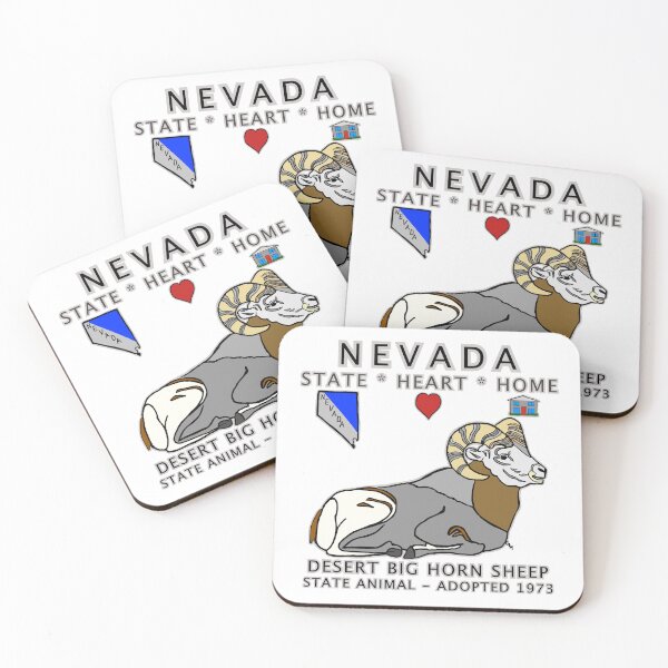 Item preview, Nevada - Desert Big Horn Sheep - State, Heart, Home - state symbols designed and sold by Colleen Macomber.