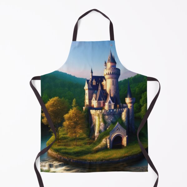 Item preview, Beautiful Fairytale Castle on Tiny Circular Island designed and sold by SunnyMcKenzie.
