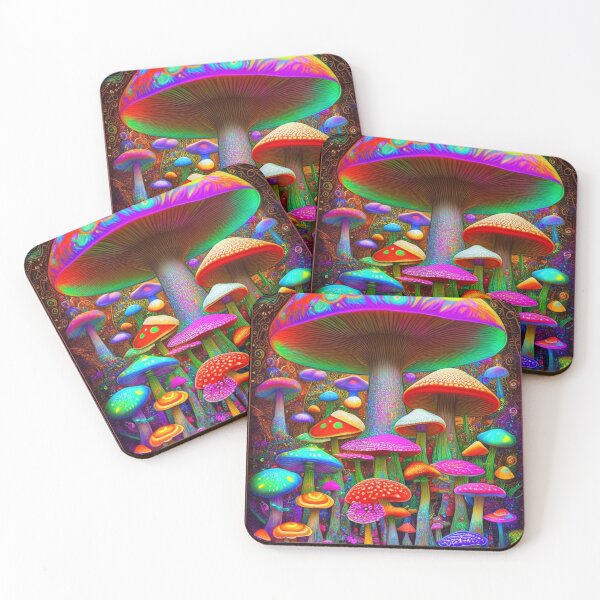 Item preview, Electric Mushroom Forest designed and sold by PandaFrogArt.