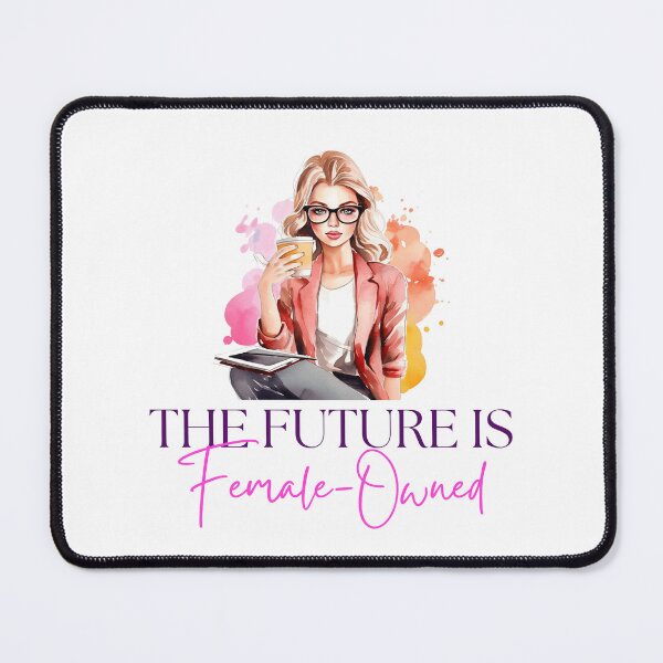 Item preview, The Future Is Female-Owned Watercolor Blonde Woman Graphic designed and sold by DreamBiggerBabe.