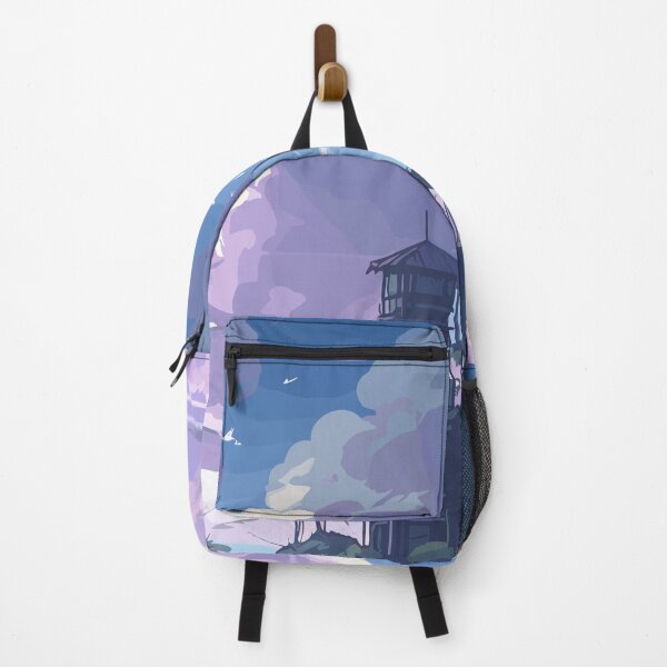 Item preview, Stunning Makoto Shinkai Anime-Style Art: Free Purple-Blue House Landscape Inspiration designed and sold by elimiui.
