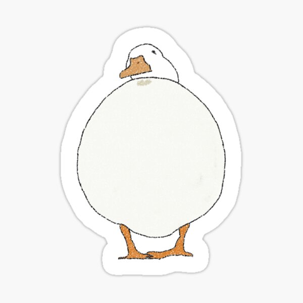 Chonky Duck Glossy Sticker