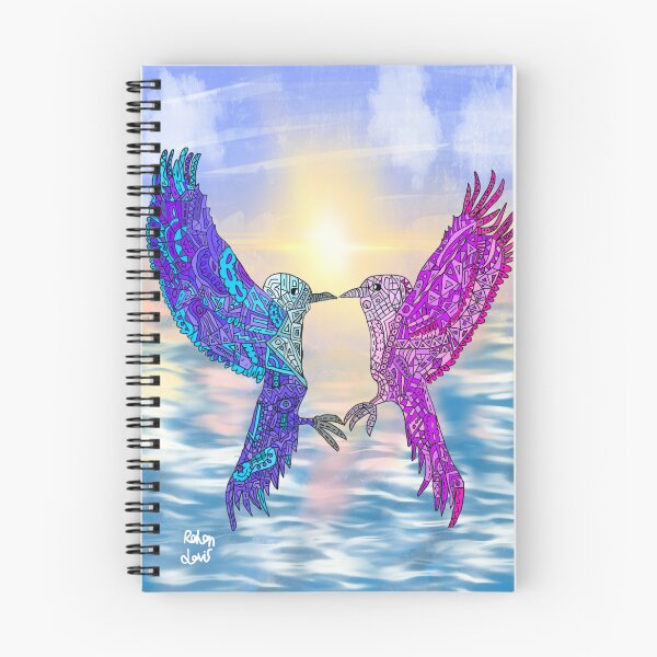 Item preview, Robot birds over the ocean designed and sold by Rohans-Drawings.