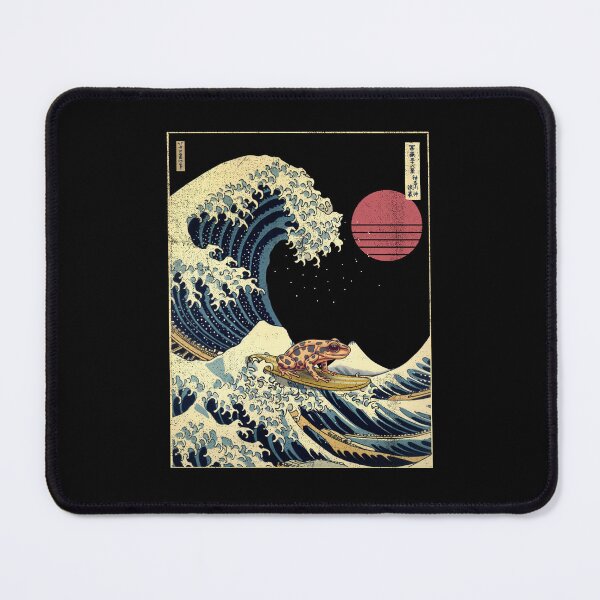 Item preview, Poison Dart Frog Kanagawa Japanese Surfing Wave designed and sold by rafaeltto.