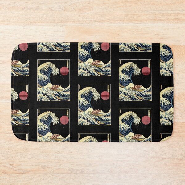 Item preview, Poison Dart Frog Kanagawa Japanese Surfing Wave designed and sold by rafaeltto.