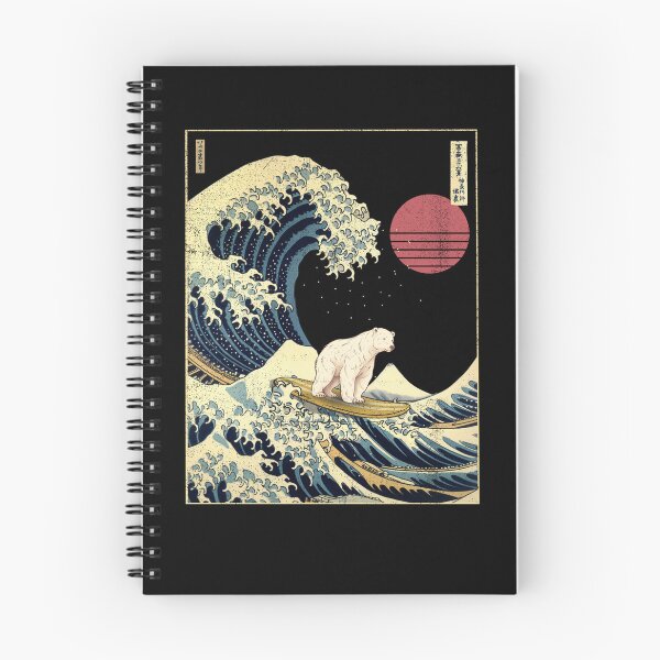Item preview, Polar Bear Kanagawa Japanese Surfing Wave designed and sold by rafaeltto.
