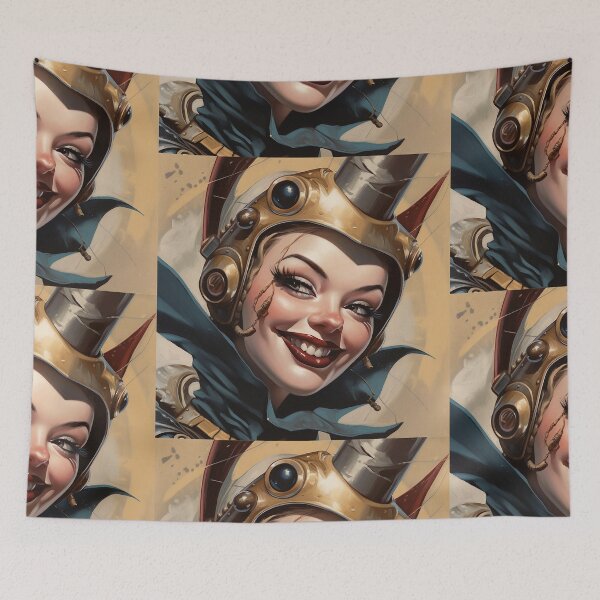 Item preview, Sonrisa en el espacio, ciencia ficción, arte retro, arte pop, pin-up designed and sold by GueloStudio.