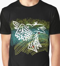 Reconstructed Crow Graphic T-Shirt