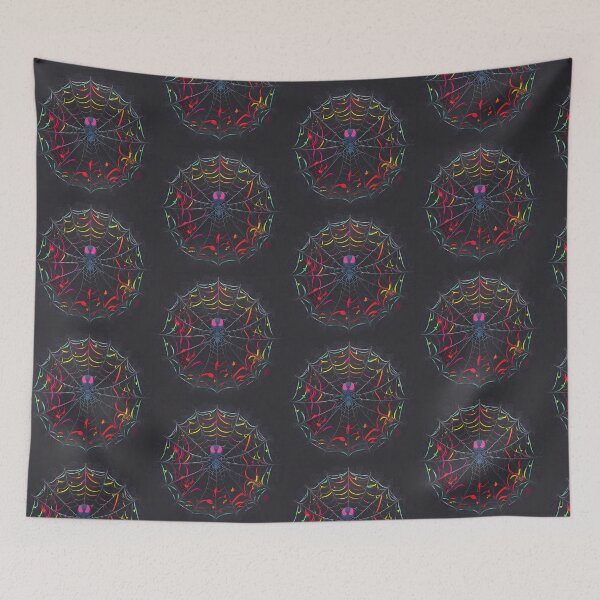 Item preview, Punk Spider Web,Colorful Verse designed and sold by InspirationElli.