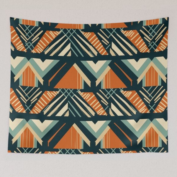 Item preview,  "The Tribal Charm: A Geometric Love in Earthy Tones." designed and sold by SBD-Shop.