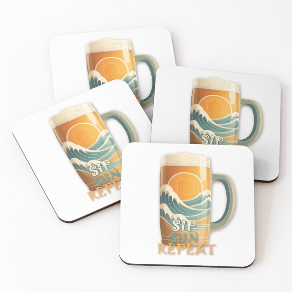 Item preview, Sipping Summer Bliss: Beer, Sun, and Sea designed and sold by Unique-Utopia.