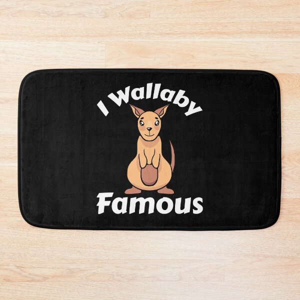 Item preview, I Wallaby Famous Cute Dark designed and sold by Aurorapod.