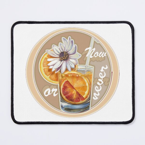 Item preview, Copie de sparkling water in a glass with orange slices and a flower designed and sold by bonjourmadame4.