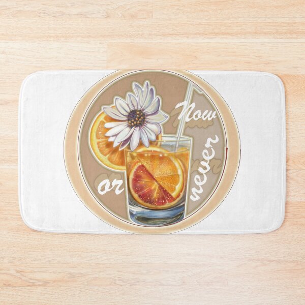 Item preview, Copie de sparkling water in a glass with orange slices and a flower designed and sold by bonjourmadame4.