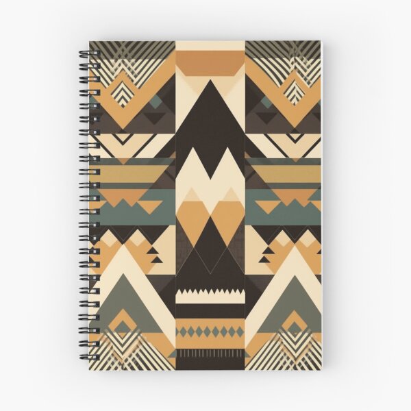 Item preview, "Enchanting Tribal Elegance: A Geometric Symphony of Earthly Hues." designed and sold by SBD-Shop.