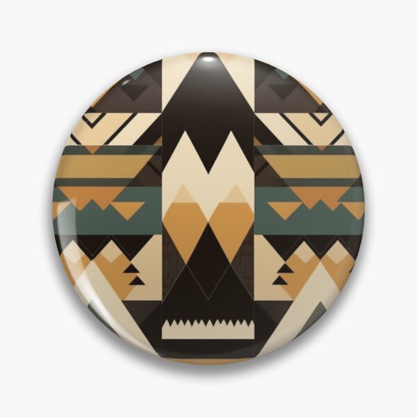 Item preview, "Enchanting Tribal Elegance: A Geometric Symphony of Earthly Hues." designed and sold by SBD-Shop.