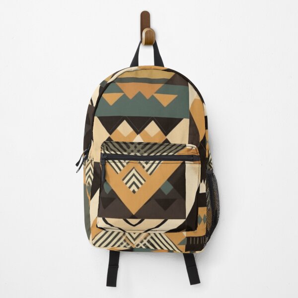 Item preview, "Enchanting Tribal Elegance: A Geometric Symphony of Earthly Hues." designed and sold by SBD-Shop.
