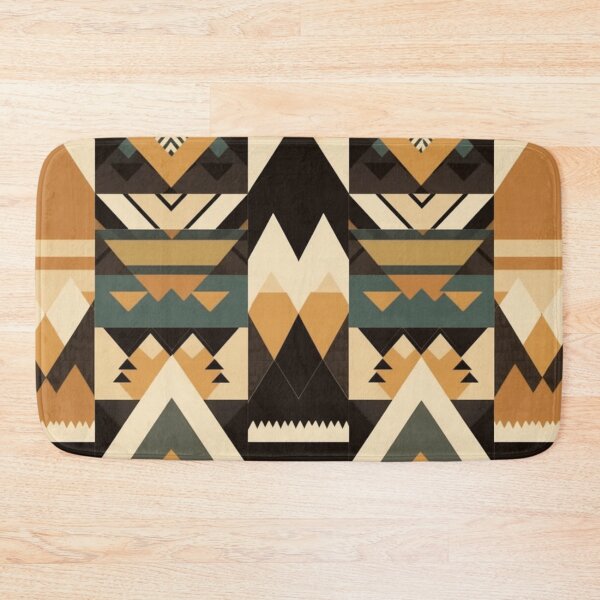 Item preview, "Enchanting Tribal Elegance: A Geometric Symphony of Earthly Hues." designed and sold by SBD-Shop.