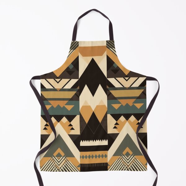 Item preview, "Enchanting Tribal Elegance: A Geometric Symphony of Earthly Hues." designed and sold by SBD-Shop.